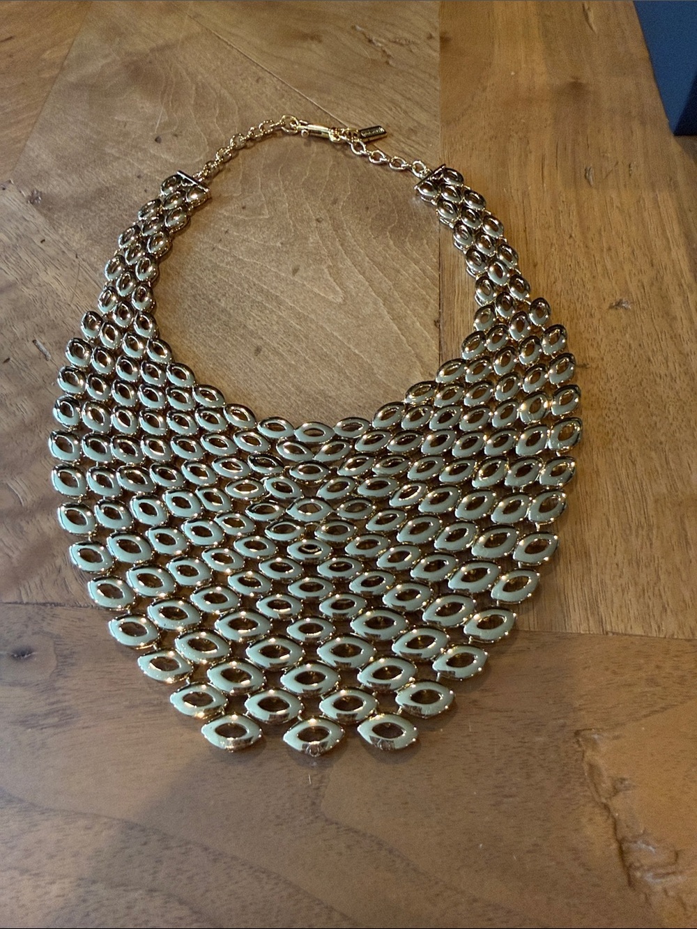 Coach Gold Layered Statement Collar Necklace